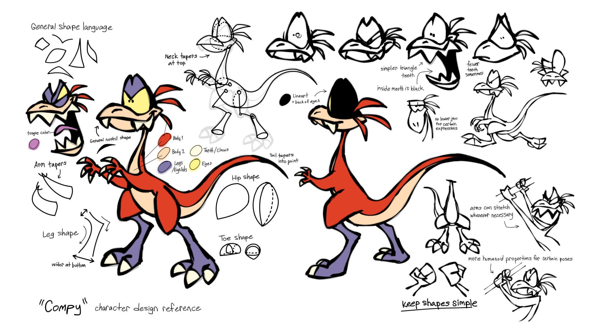 Student Film - "Compy" Character Reference